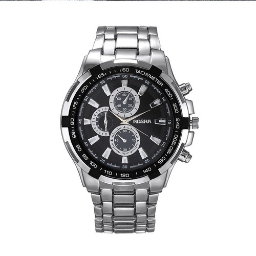 Steel Strap Men's Business Sports Mechanical Wrist Watch for Students Fashion Openwork Full Waterproof Quartz Watch for Men