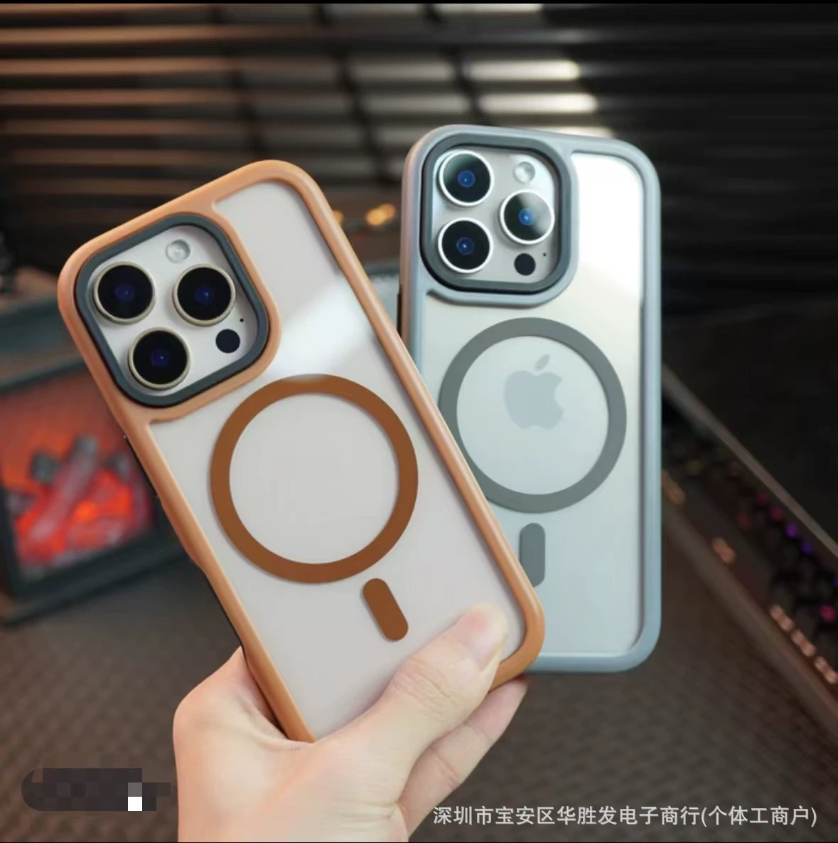 Прозрачный чехол Apple, совместим с iPhone 15 и 16 Pro Max, защитный чехол 3-в-1, защита от падений