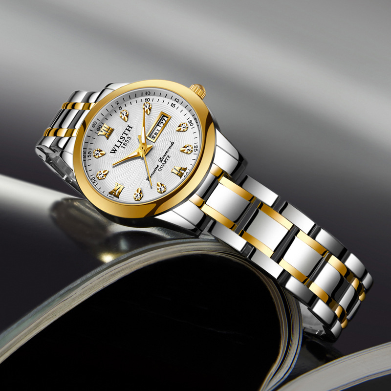 Reloj de Mujer de Marca Suiza Volix, Reloj de Cuarzo Clásico de Negocios, Impermeable, Moda, Comercio Exterior, Reloj Transfronterizo al por Mayor