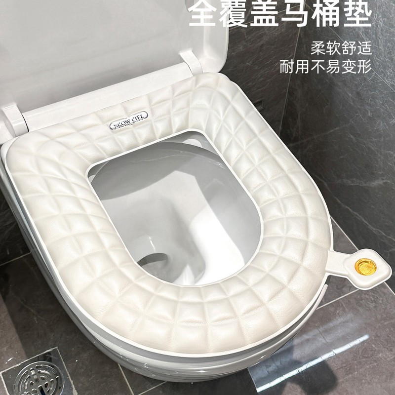 トイレマット家庭用 2025 新しい四季ユニバーサル便座カバー防水肥厚トイレ便座クッションアロマセラピー|undefined