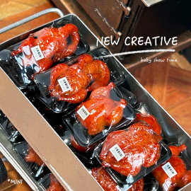 DOLLHOUSE 跨境微缩食玩场景模型娃娃屋配件迷你烧鹅烧鸭烧鸡D118