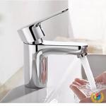 ?科勒全铜台盆水龙头冷热水卫生间浴室柜洗脸盆台单孔洗漱口座便