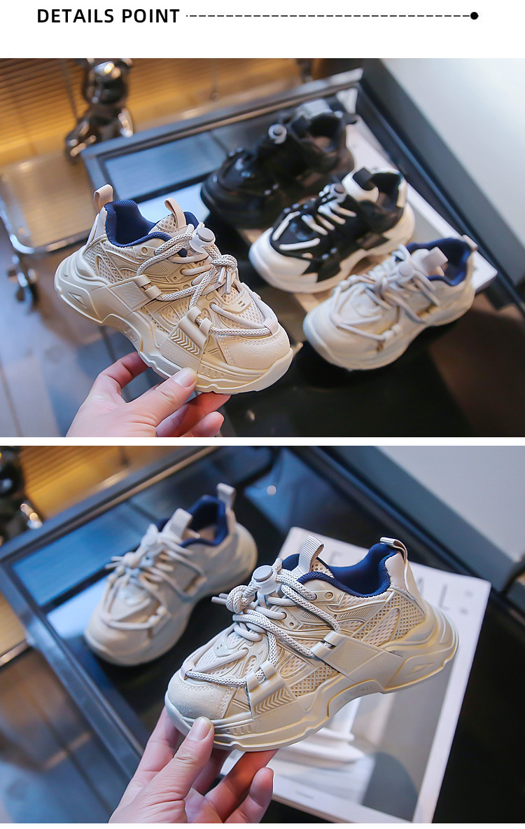 Otroške superge Tekaški copati za fante Dihajoči dekliški čevlji za prosti čas Osebni čevlji za očke nedrseči_voghion.com