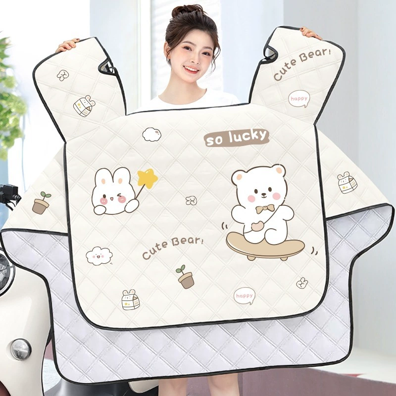 Чехол на лобовое стекло электромобиля, летний непромокаемый и солнцезащитный козырек, тонкий аккумуляторный мотоциклетный ветрозащитный и водонепроницаемый, универсальный для всех сезонов.