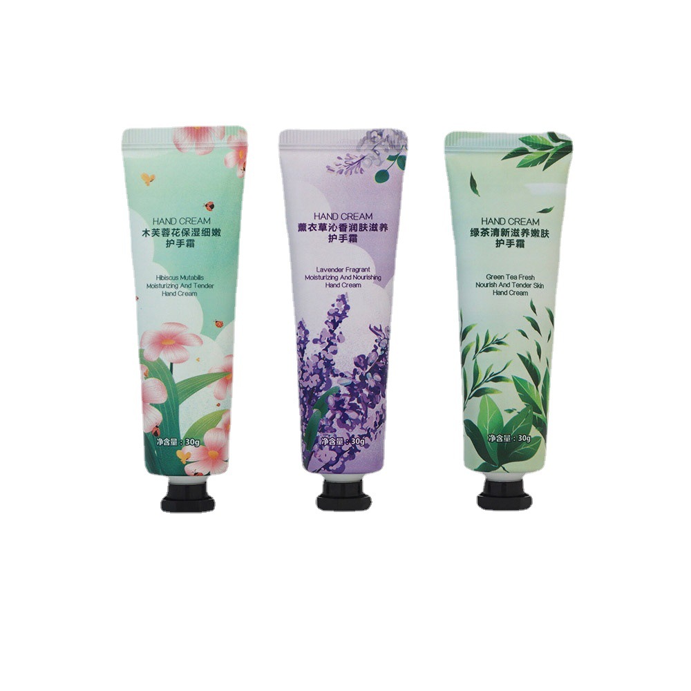 厂家直供 25g30g50g八角盖护手霜包材 化妆品铝塑软管包装 可贴标