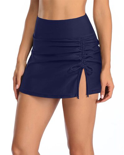 23 European and American sexy ladies' solid color swimming trunks bikini swimwear