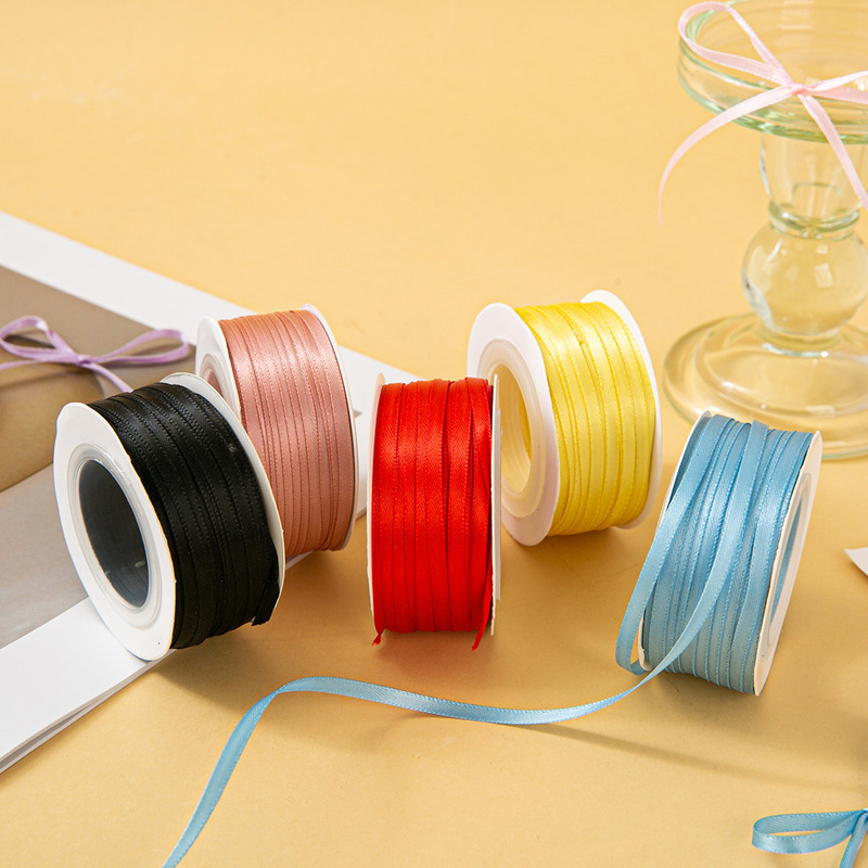 0.3cm Double-Sided Polyester Ribbon 3mm Bow Material Craft Gift Floral Baking Packaging Ribbon Tag String 0.3cm Double-Sided Polyester Ribbon 3mm Bow Material Craft Gift Floral Baking Packaging Ribbon Tag String