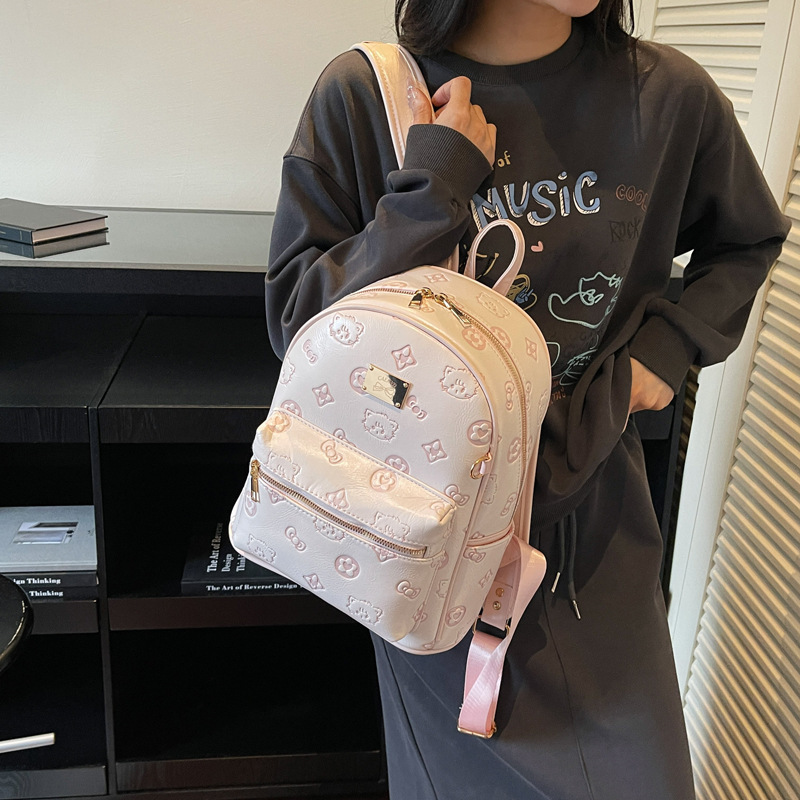 Cross-Border Cute Bear Commuter Women's Backpack 2026 New Trendy Women's Leather Commuter Travel Lightweight Small Backpack Cross-Border Cute Bear Commuter Women's Backpack 2026 New Trendy Women's Leather Commuter Travel Lightweight Small Backpack