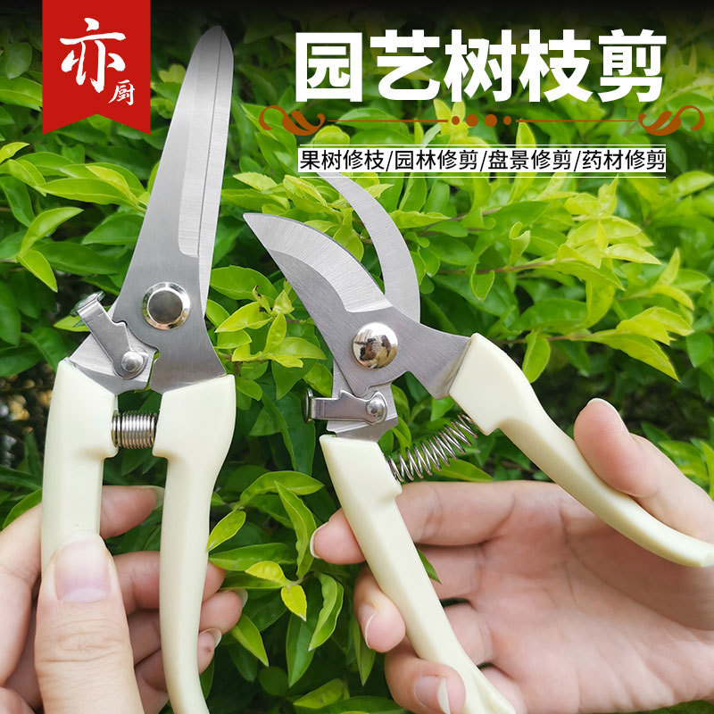 tijeras de corte de ramas de acero inoxidable flores de corte de ramas de jardín tijeras domésticas injerto herramientas de tijeras de jardinería
