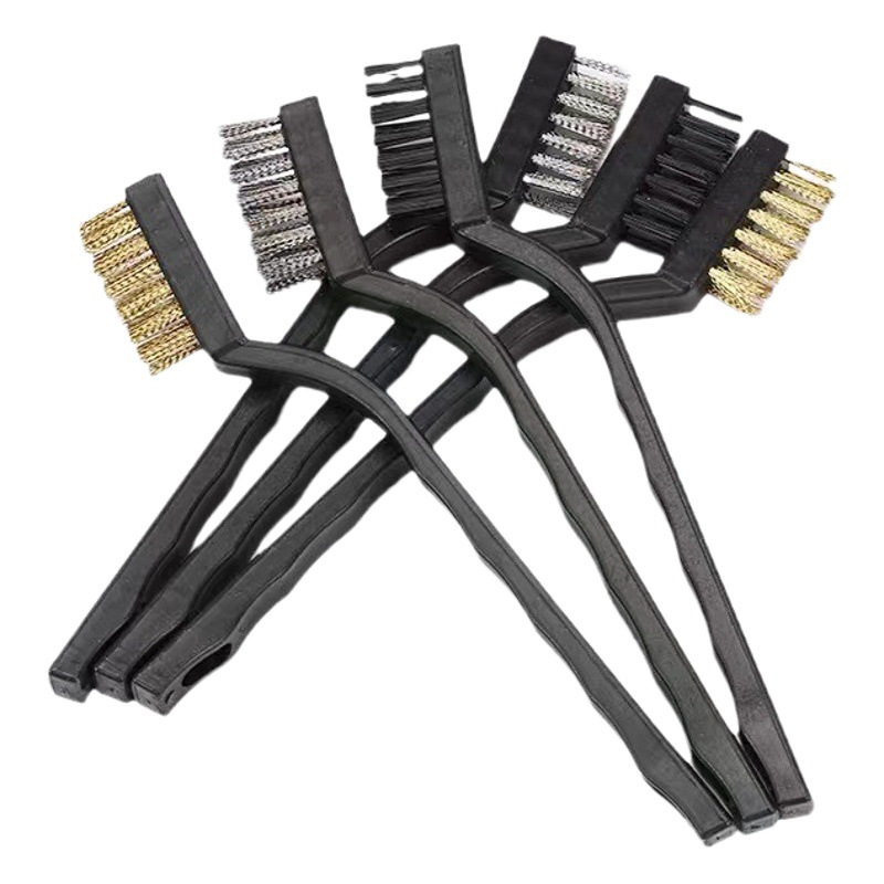 Fábrica directa 7 pulgadas mini limpieza derusting industrial alambre de acero cepillo de dientes alambre de acero inoxidable Alambre de nylon alambre de cobre Wenwan cepillo