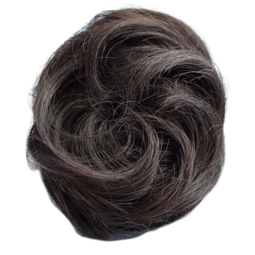 Wig ball small hair bag natural mini grab clip hair bud half ball head real hair flower bud head hair twister wig bag