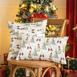 Рождество печать водонепроницаемый подушка партия Атмосфера декоративный гостиная диван подушки рукав Крест -Борандер рождество подушка набор