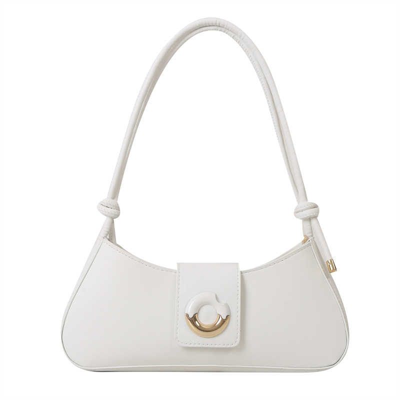 Estilo francés nicho textura axila bolsa 2023 verano nuevo color sólido pu bolso de hombro viajero versátil crossbody bolso