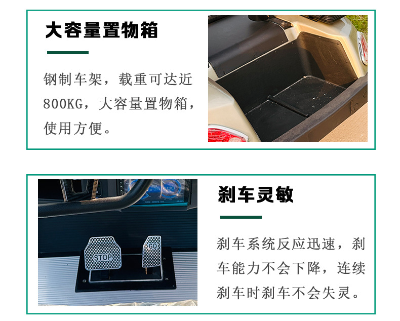 Golf Cart Scenic Spot Sightseeing Car 2-Seat Golf Cart Electric Sightseeing Car Airport Lawn Sightseeing Car