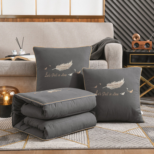 High-end pillow quilt dual-purpose car folding cushion office nap pillow quilt two-in-one summer cooling quilt