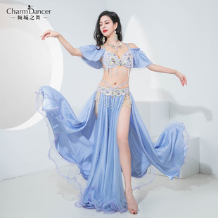 Whole City Dance Original Stitching Design Belly Dance Practice Suit Dynamic Tassel Oriental Dance Light Luxury Performance Suit suit