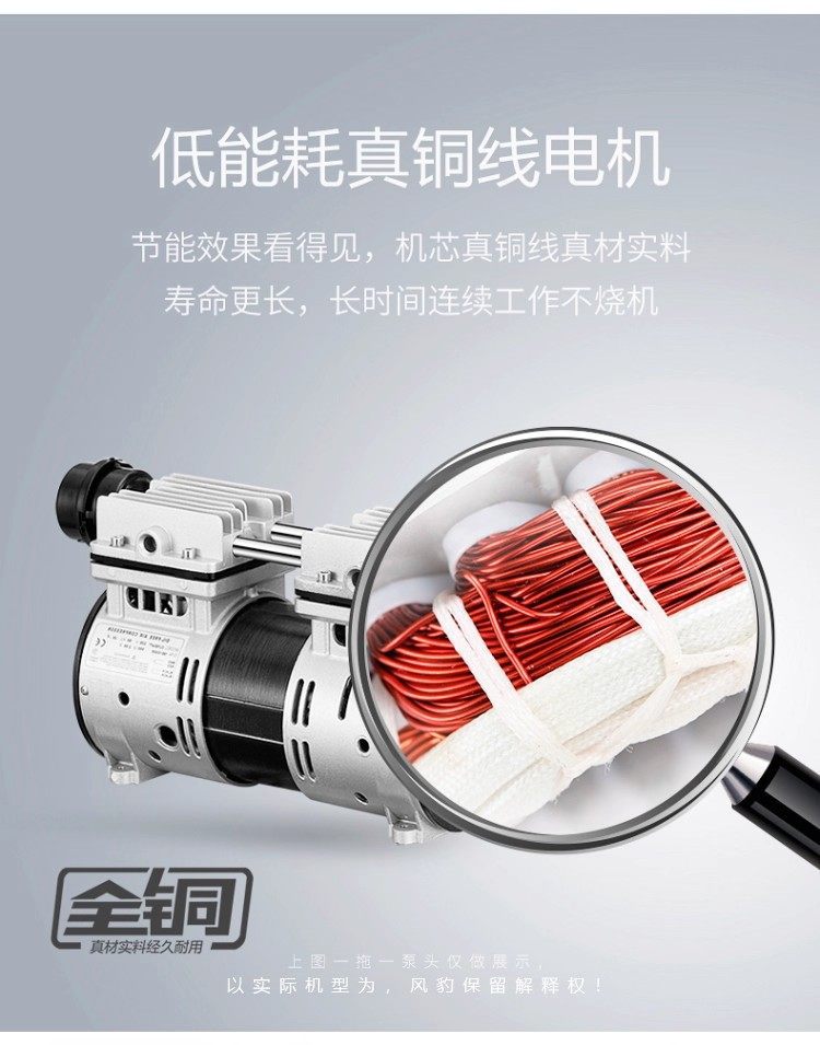 Fengbao Box-Type Air Compressor Laboratory Silent Oil-Free Air Compressor Drying Box-Type Dental Clinic Air Pump