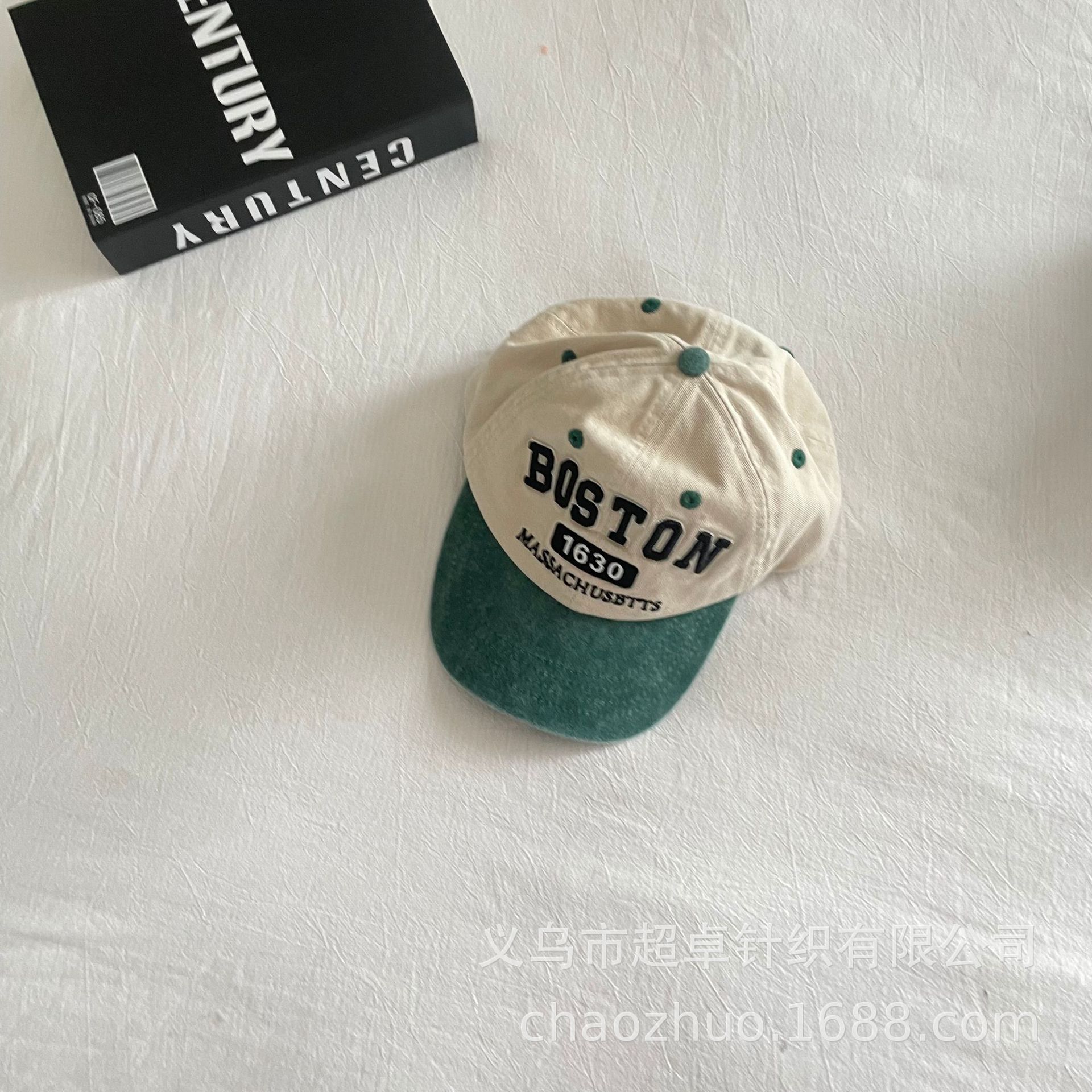 Calidad otoño nuevos niños de algodón lavado carta color a juego grandes gorra béisbol