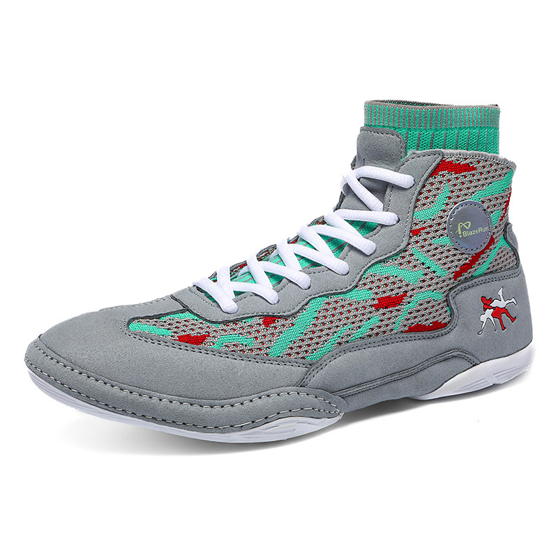 Zapatos de lucha profesional, zapatos de boxeo transfronterizos clásicos, zapatos Sanda, zapatos de lucha, zapatos de lucha, zapatos de entrenamiento de boxeo para hombres y mujeres