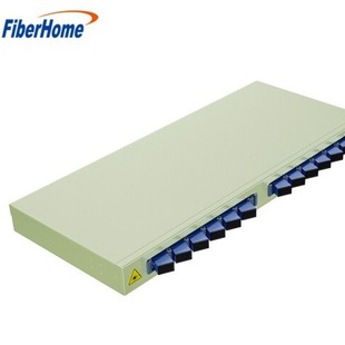 FiberHome Rack Type Optical Fiber Terminal Box Tail Fiber Optic Cable Fusion Box Universal Optical Fiber Continuation Tray Distribution Frame 12 Ports