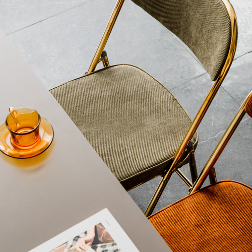 Food stall chairs wholesale retro folding chairs household simple backrest dining chairs folding stools internet celebrity cushioned chairs