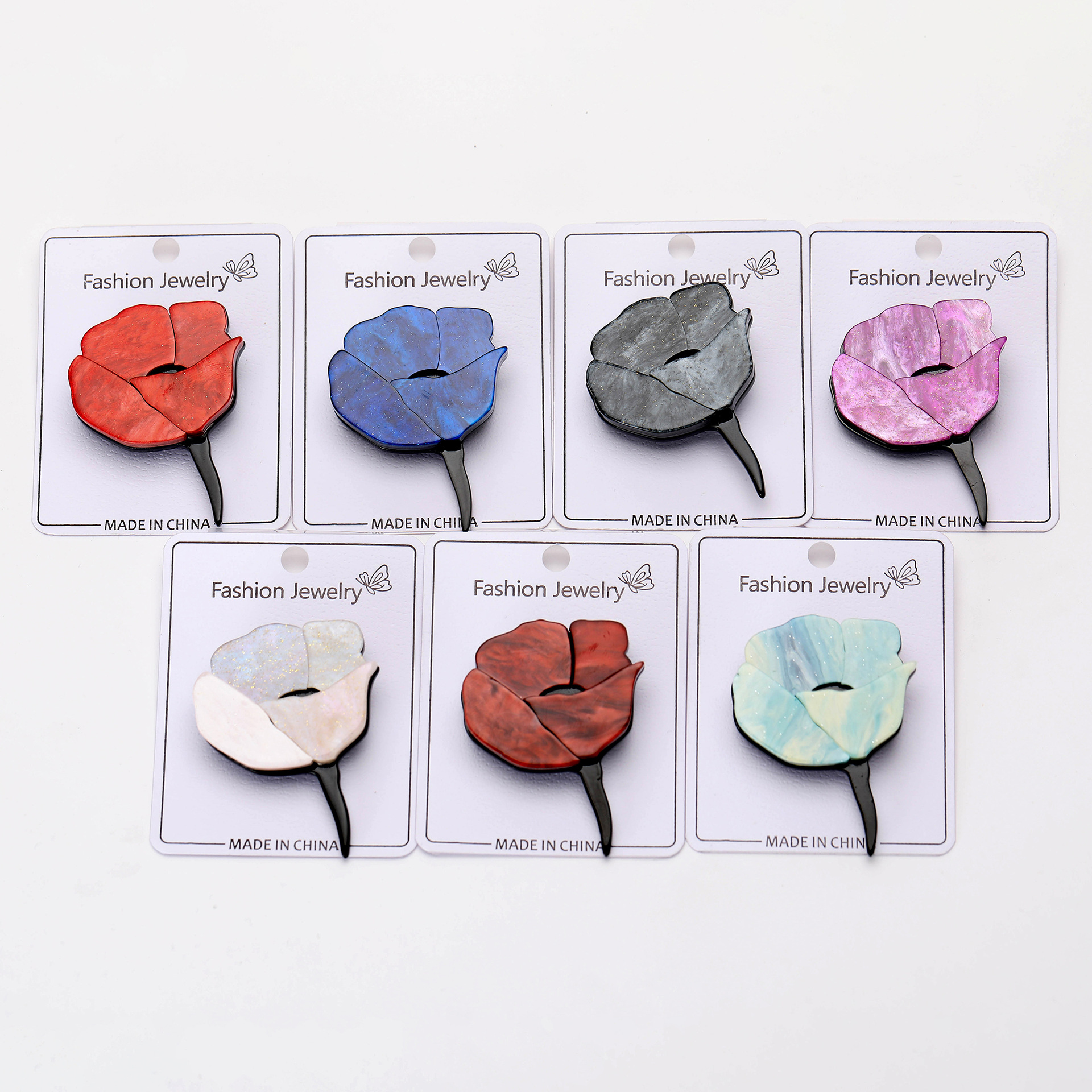 12g Weight Brooches Classification Holiday, Selfie Occasion Acrylic Material Flower Pattern Women's Gender Enamel Design Elegant, Lady Style Elegant Lady Pin Flower Arylic Enamel Women's Brooches 无