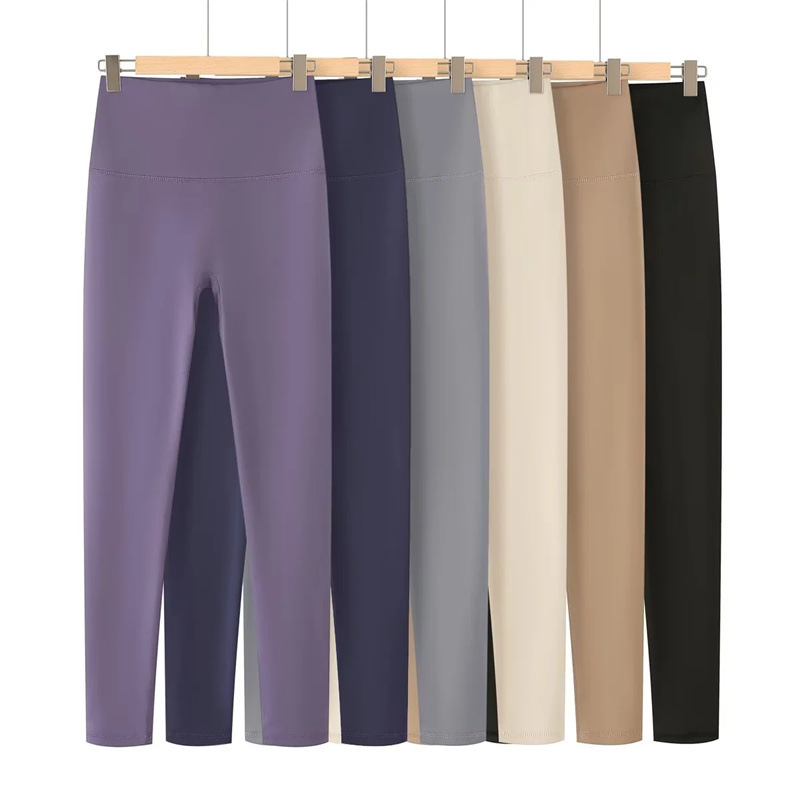 European and American Spice Girls Peach Hip High Waist Pilates Yoga Pants Autumn and Winter New Tight Belly Warm Hot Elastic Wireless Pants