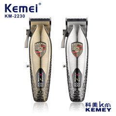 科美KM-2230新型バリカン 電動ヘアカット LEDデジタルディスプレイ搭載 バリカン 理容室専用電動バリカン