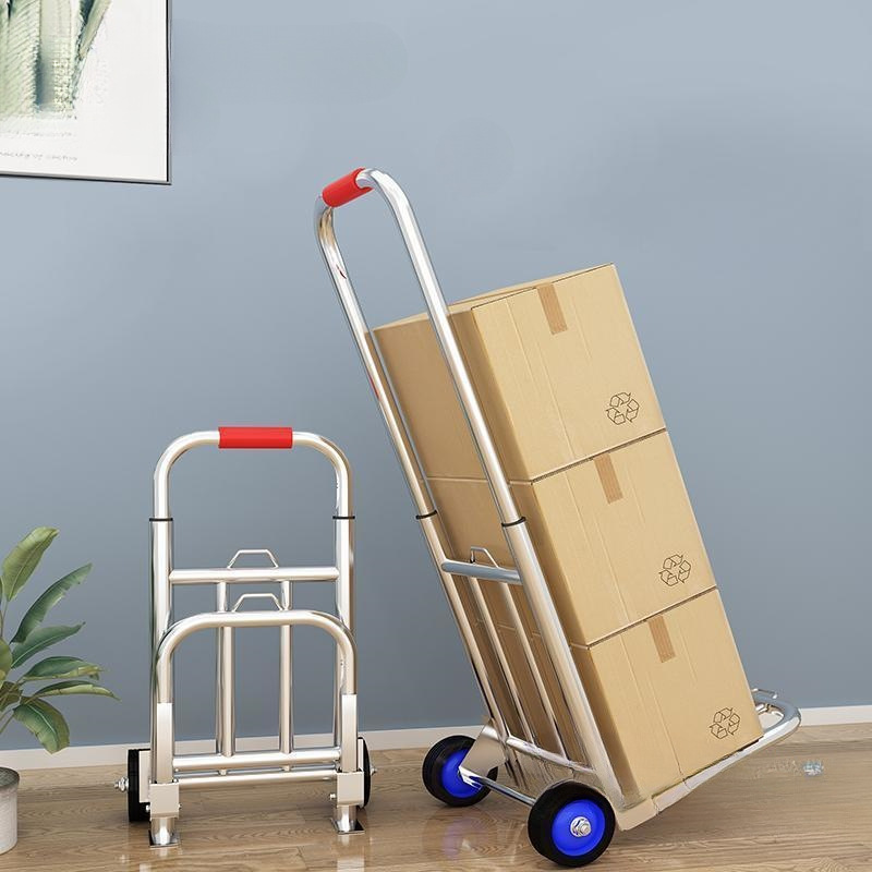 Folding Cart Handcart Folding Luggage Cart Heavy-Duty Shopping Cart Hand Trailer Cargo Cart Moving China