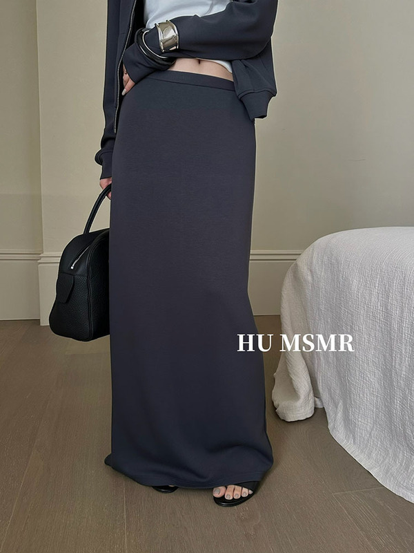 广州十三行HUMSMR秋上新时尚辣妹高腰显瘦开衩半身裙L1536|undefined