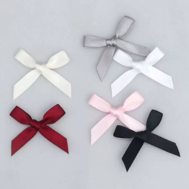 0.6cm Polyester Ribbon Hand-Tied Mini Bow Colorful Webbing for Underwear Decoration DIY Clothing Accessories 0.6cm Polyester Ribbon Hand-Tied Mini Bow Colorful Webbing for Underwear Decoration DIY Clothing Accessories