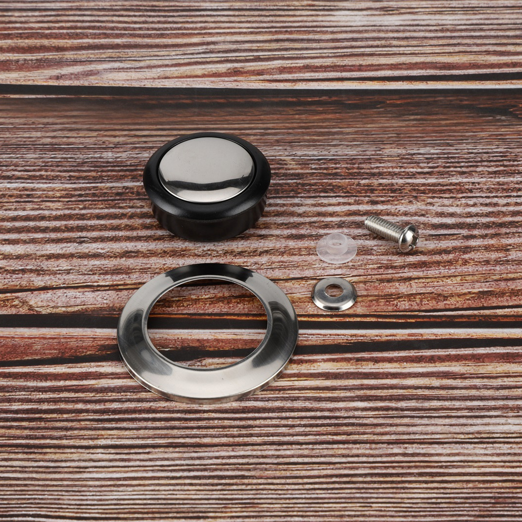 Cubierta de la cubierta de la olla cubierta de baquelita + mango de acero inoxidable cubierta de vidrio accesorios de cuentas superiores mango de tapa de olla universal entrega de una pieza