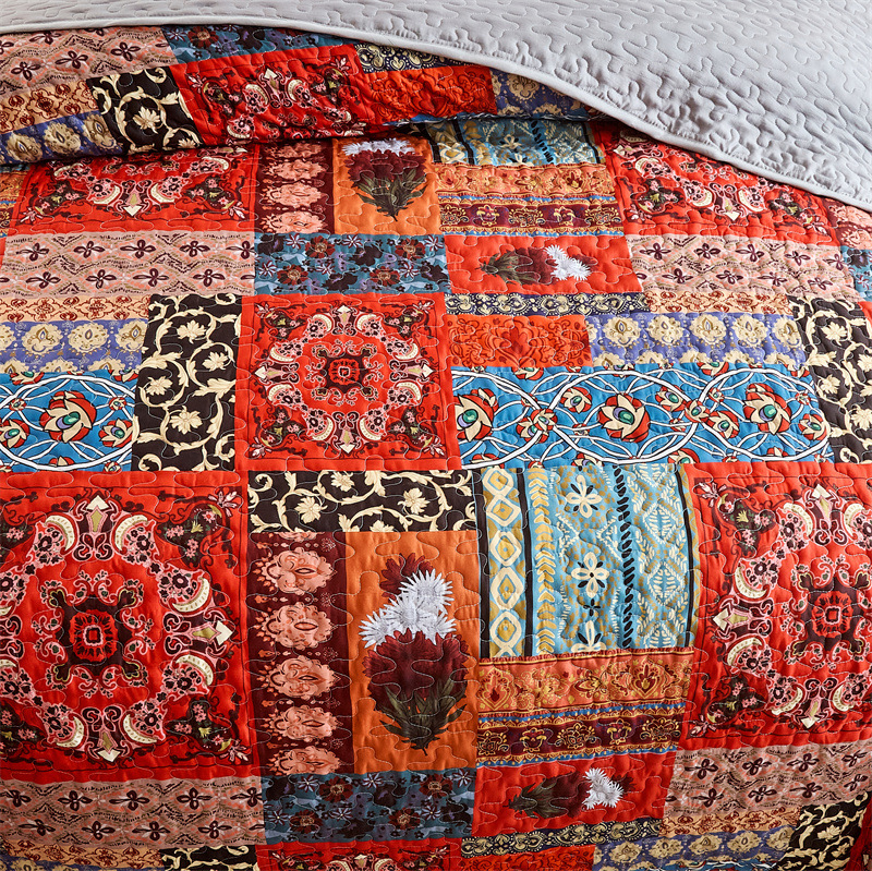 Bohemian Bedding Set With Digital Print For Bedroom Decor_voghion.com