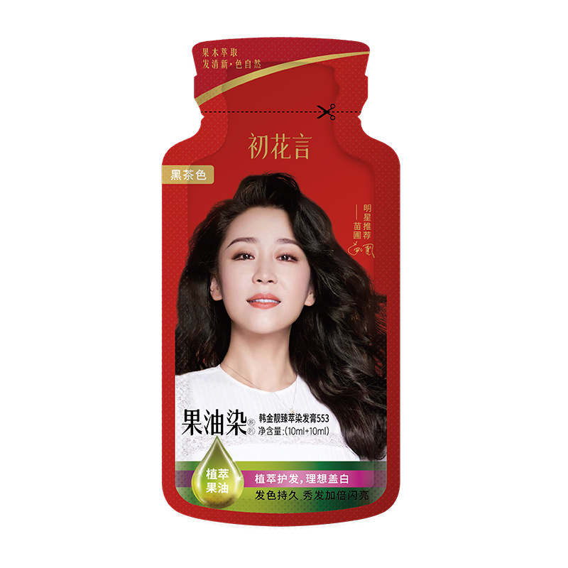 다크 브라운 (백발을 다량 커버)