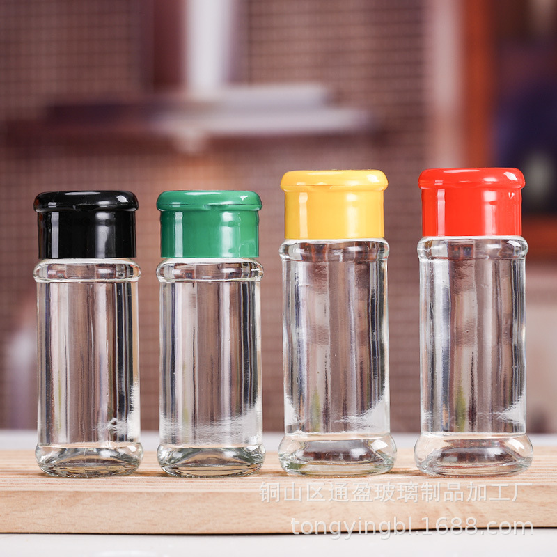 批发厨房调料瓶盐胡椒粉调料瓶辣椒孜然调味盒分装瓶烧烤撒料罐