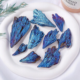 1PC��Ȼˮ�����{ɫ�̭t��ë����ʯ��ɫ�̭t��ʯʯӢ�Ҿ��b�