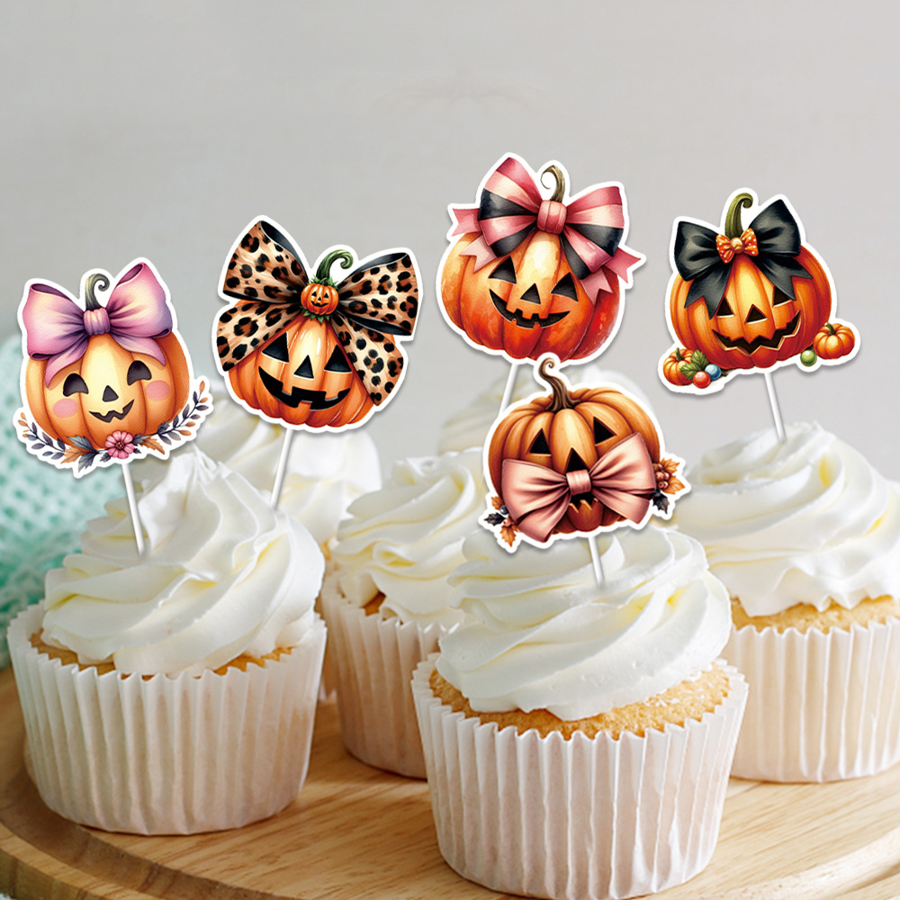 Decoración de la fiesta de Halloween transfronteriza Tarta de pastel Tarta de fiesta de cumpleaños Pumpkin Tarta pequeña para hornear Decoración de pastel