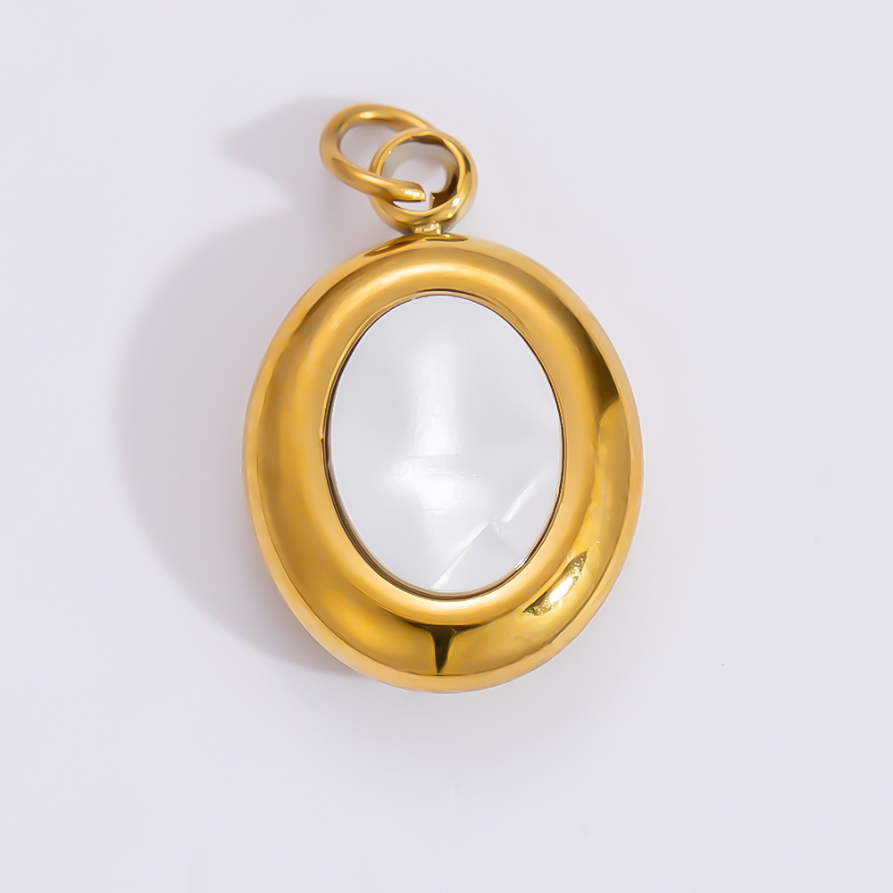 1 Piece Set 4.29*24.15mm 304 Stainless Steel Zircon PVD Coated Real Gold Plated Heart Shape Flower Butterfly Polished Pendant DIY Jewelry Accessories display picture 18