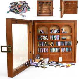 跨境新款Shake Away Your Anxiety 创意抗焦虑书架小摆件解压
