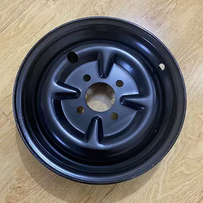 Motorcycle wheel hub: 3.00/3.50-10 3.75-12 2.75-14 - black-thickened-375400-12-four-hole-steel-ring-63