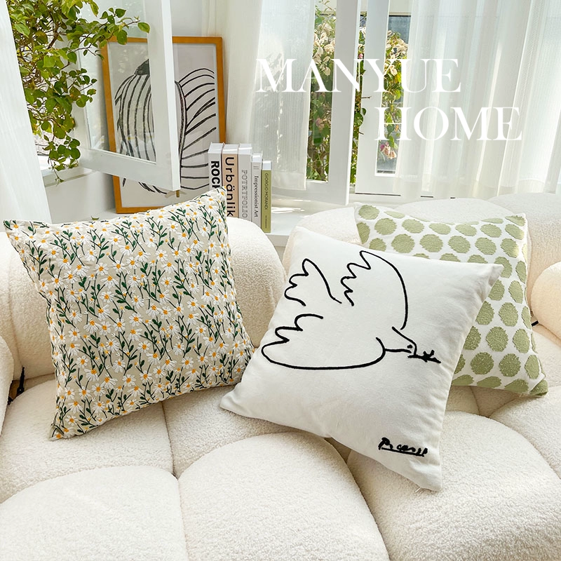 Шкаф Nordic INS Wind Room Sofa Embroidery Pillow Pillow Cushion Sample Room bedside bedside Cushioning waist pillow without core