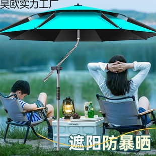 Outdoor Fishing Cane Parasol Umbrella, Universal Rainproof Thickened Stall-Specific Sunshade Fishing New Umbrella
