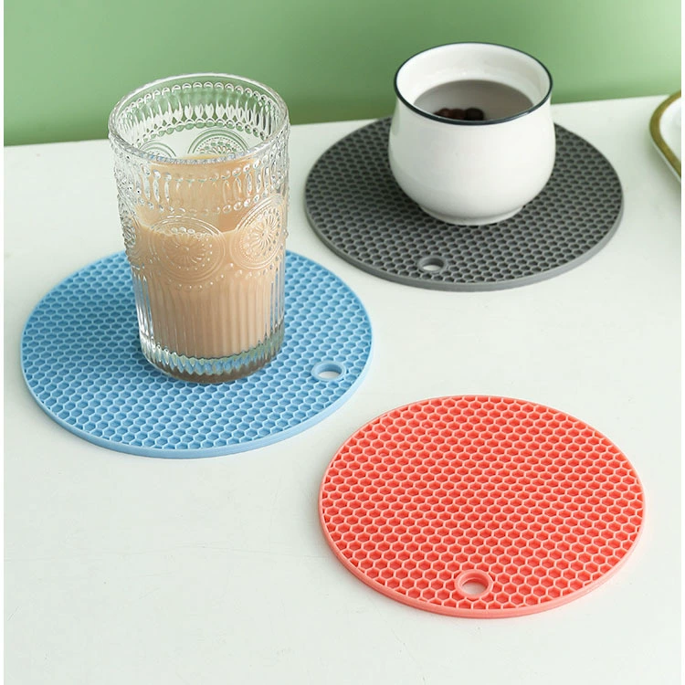 Силиконовый сотовый изоляционный коврик, коврик для обеденного стола, предотвращающий ожоги, кухонный силиконовый коврик, подставка для кофе, коврик для миски, коврик для защиты от ожогов