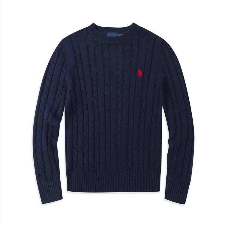 Cross-border foreign trade men's pony logo Polo Paul sweater round neck wool pullover fashion coat top sweater Cross-border foreign trade men's pony logo Polo Paul sweater round neck wool pullover fashion coat top sweater
