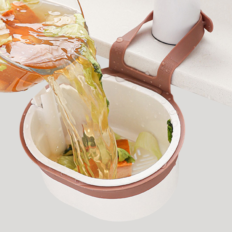 Sink Drain Basket Kitchen Sink Hanging Bag Faucet Sponge Storage Rack Food Residue Filter Cleaning Hanging Basket