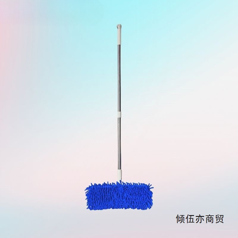 Large Mop Absorbent Caterpillar Household Flat Mop for Wooden Floors and Tiles, Dual-Use Wet and Dry Mopping Tool with Single Drive