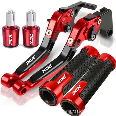 Pcx160/150 Abs Motorcycle Modified Cnc Brake Clutch Handle Lever Horn Handlebar Rubber Plug Set