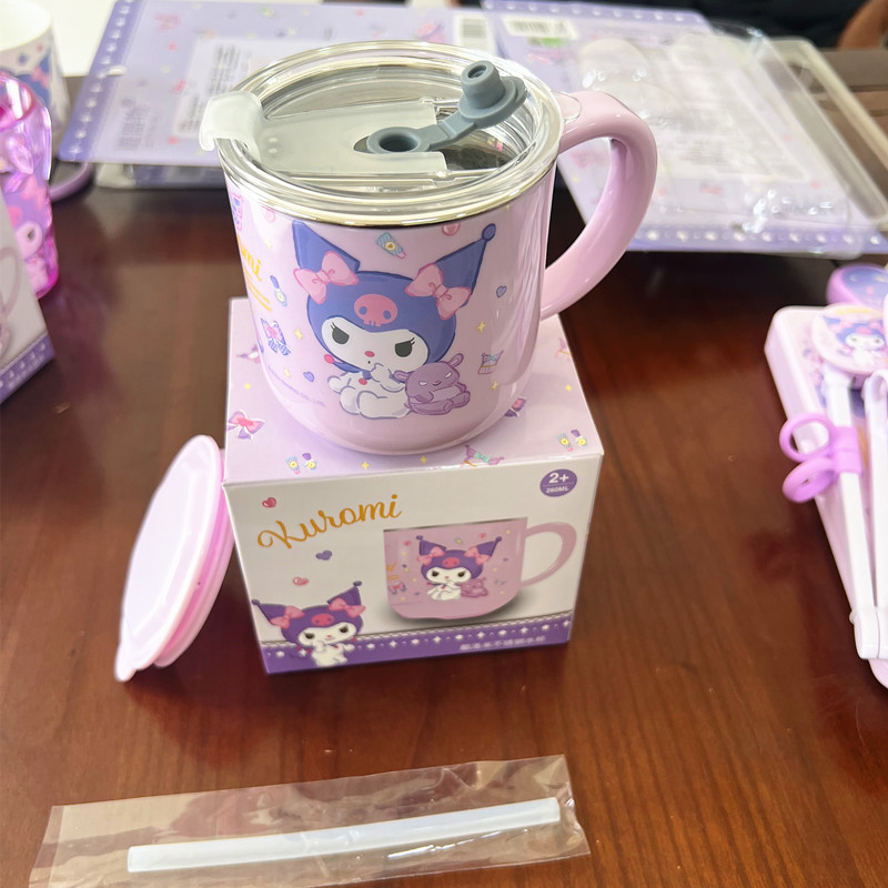 Cool Lomi aprendiendo palillos cucharas de entrenamiento tenedor paja taza de leche taza de jugo cepillo de dientes taza de enjuague bucal taza de niñas nuevo