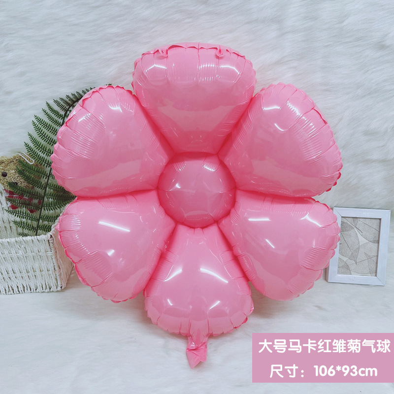 웃는 데이지 핑크 큰 마카