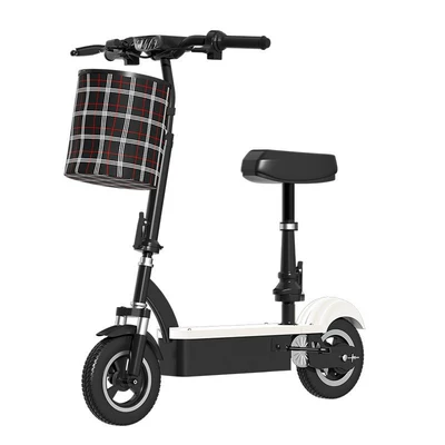 Suitable for foldable electric scooters, Qatlanan elektrik skuterlər - 24v-white-brushed-motor-12a-lithium-battery-with-a-range-of-40-60-miles